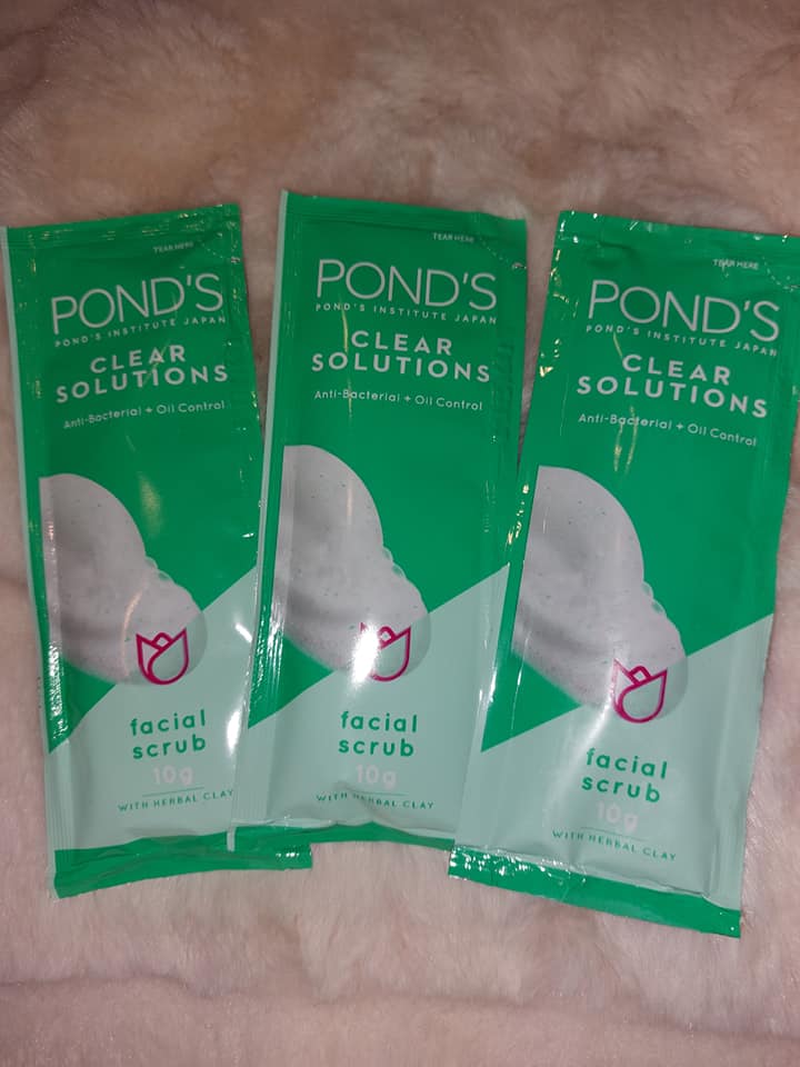 Ponds Facial Scrub, Anti Bacterial, w/ Herbal Clay 10g