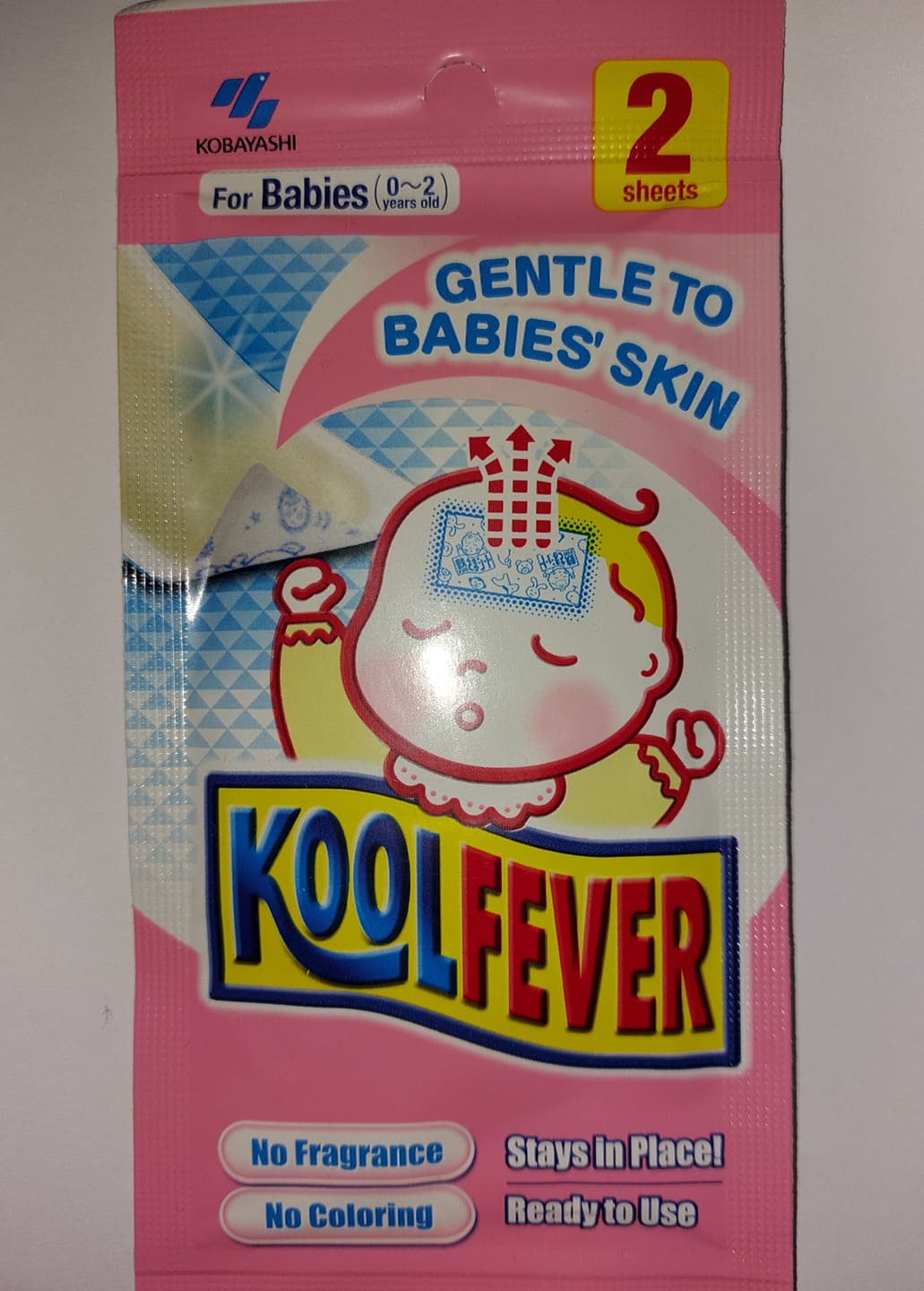 KoolFever For Babies, Gentle to Babies Skin (2 sheets)