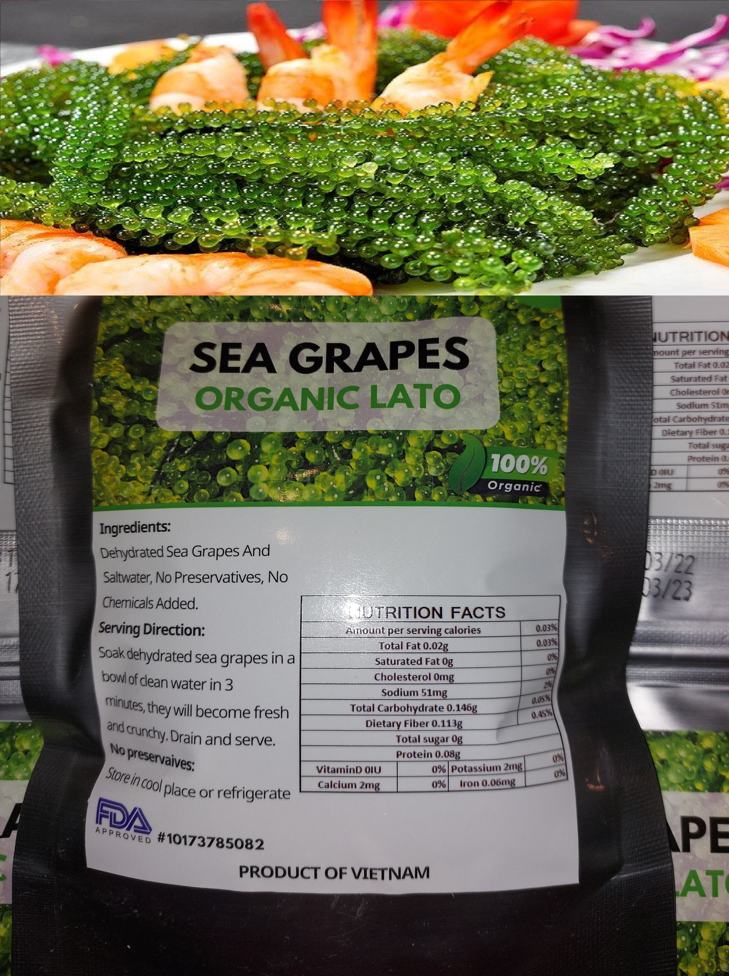 Sea Grapes Organic (Lato) 100gr
