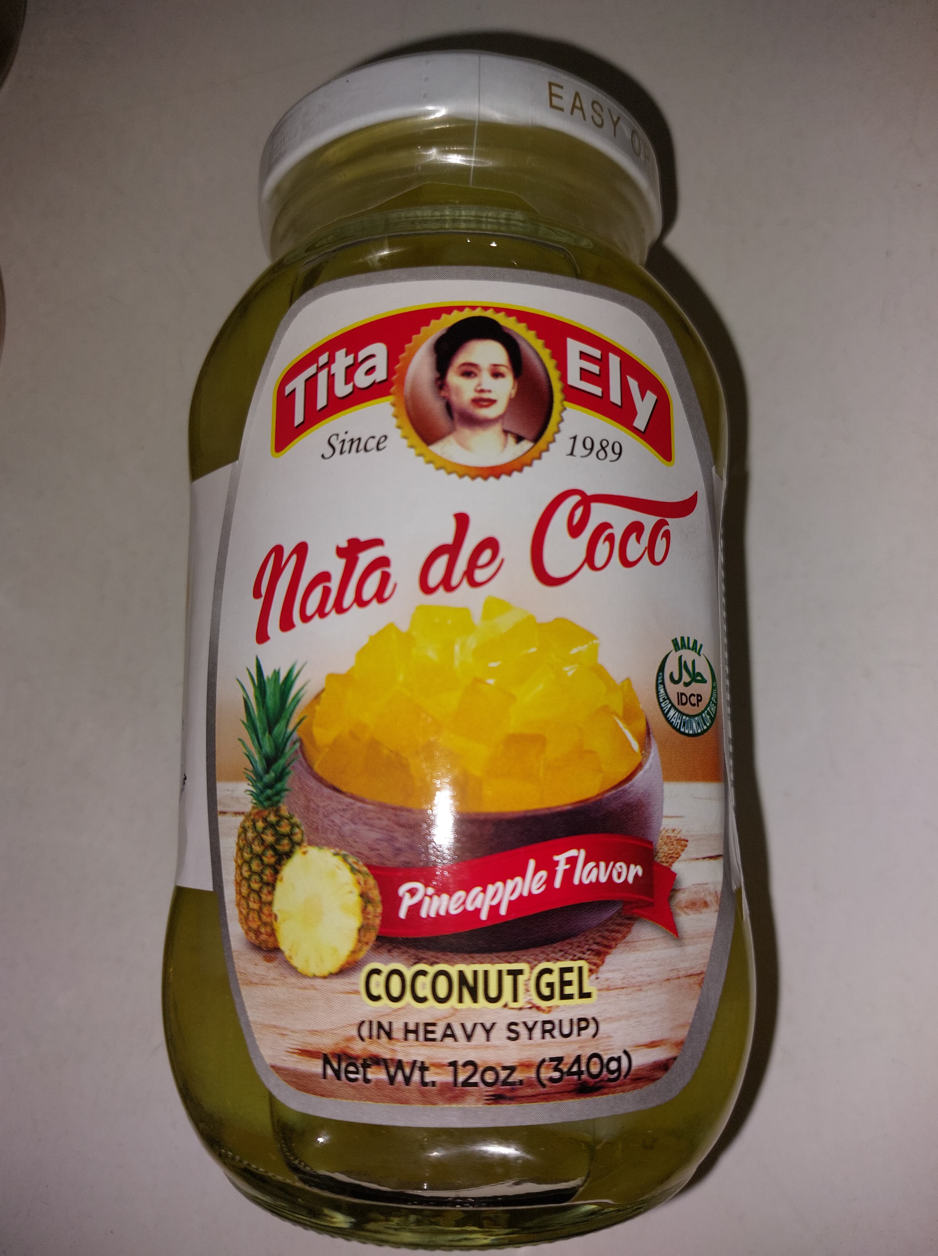 Nata de Coco Pineapple Flavor 340gr Tita Ely