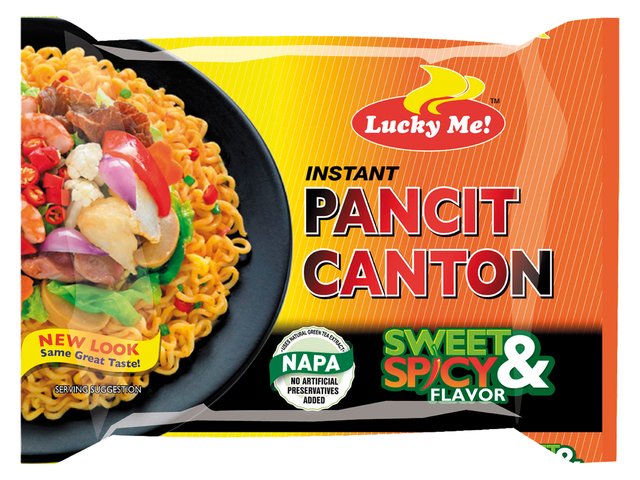 Lucky Me Pancit canton Sweet & Spicy flavor 80gr