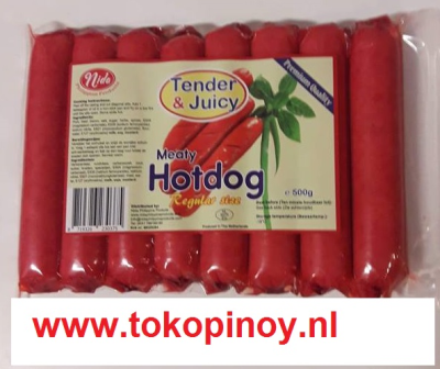 Tender Juicy Hotdog reg. 500g NIDA Brand