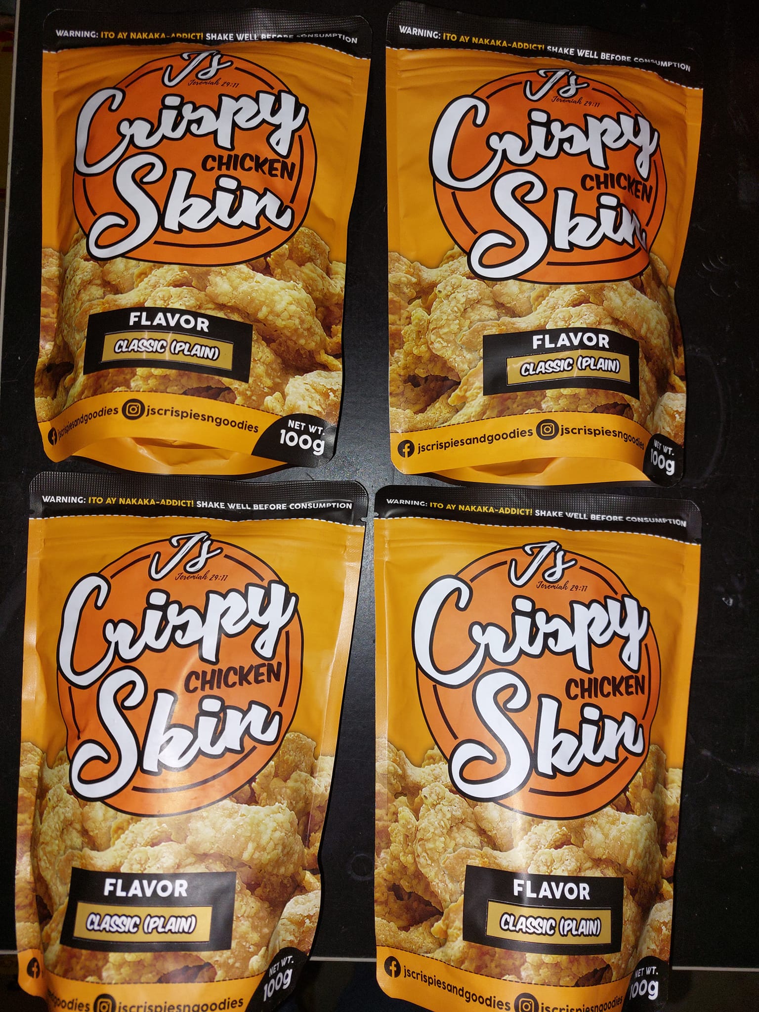 Crispy Chicken Skin reg. 100g Js