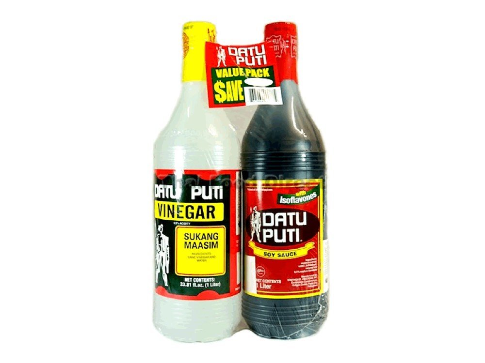 Datu Puti Combo- Pack Soy sauce + Vinegar 1L