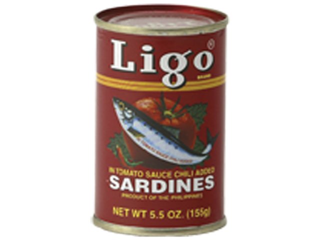 Ligo sardines n tomatoe sauce & Chili(Hot) 155g