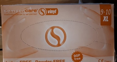 Vinyl Disposable Gloves white 100pcs (Powder Free) XL