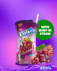 Koolers Grapes Juice 220ml with built in straw