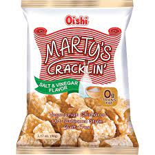 Martys Cracklings Salt and Vinegar 90gr Oishi