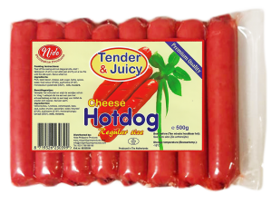 Tender Juicy Cheese Hotdog 500g NIDA Brand